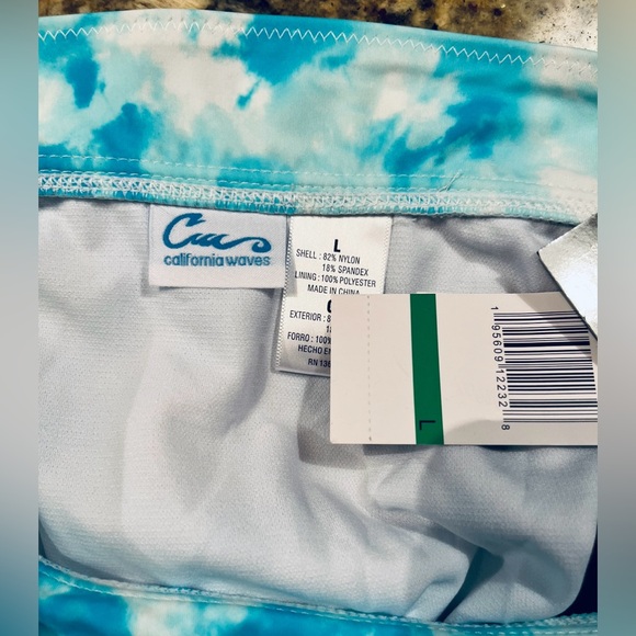 NWT California Waves High Waisted Tie Dye Bikini Bottom - Picture 9 of 9